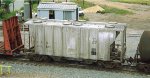 B&O 600531 2700cf 2-bay covered hopper moving south through CSX yard in Montgomery AL 05-07-1997